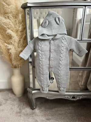 Grey teddy onesie