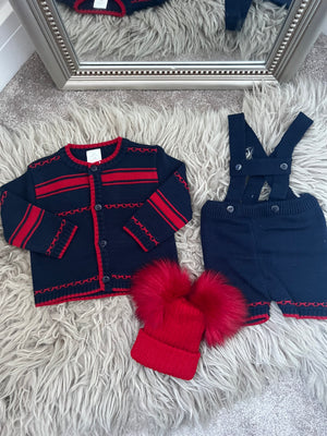 Navy & red set