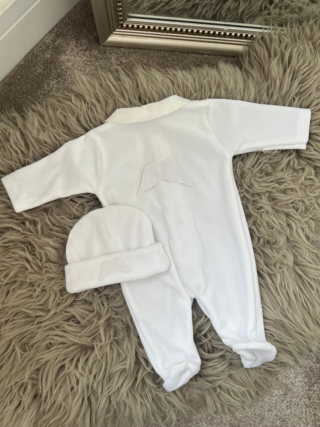 White Angel wing sleepsuit