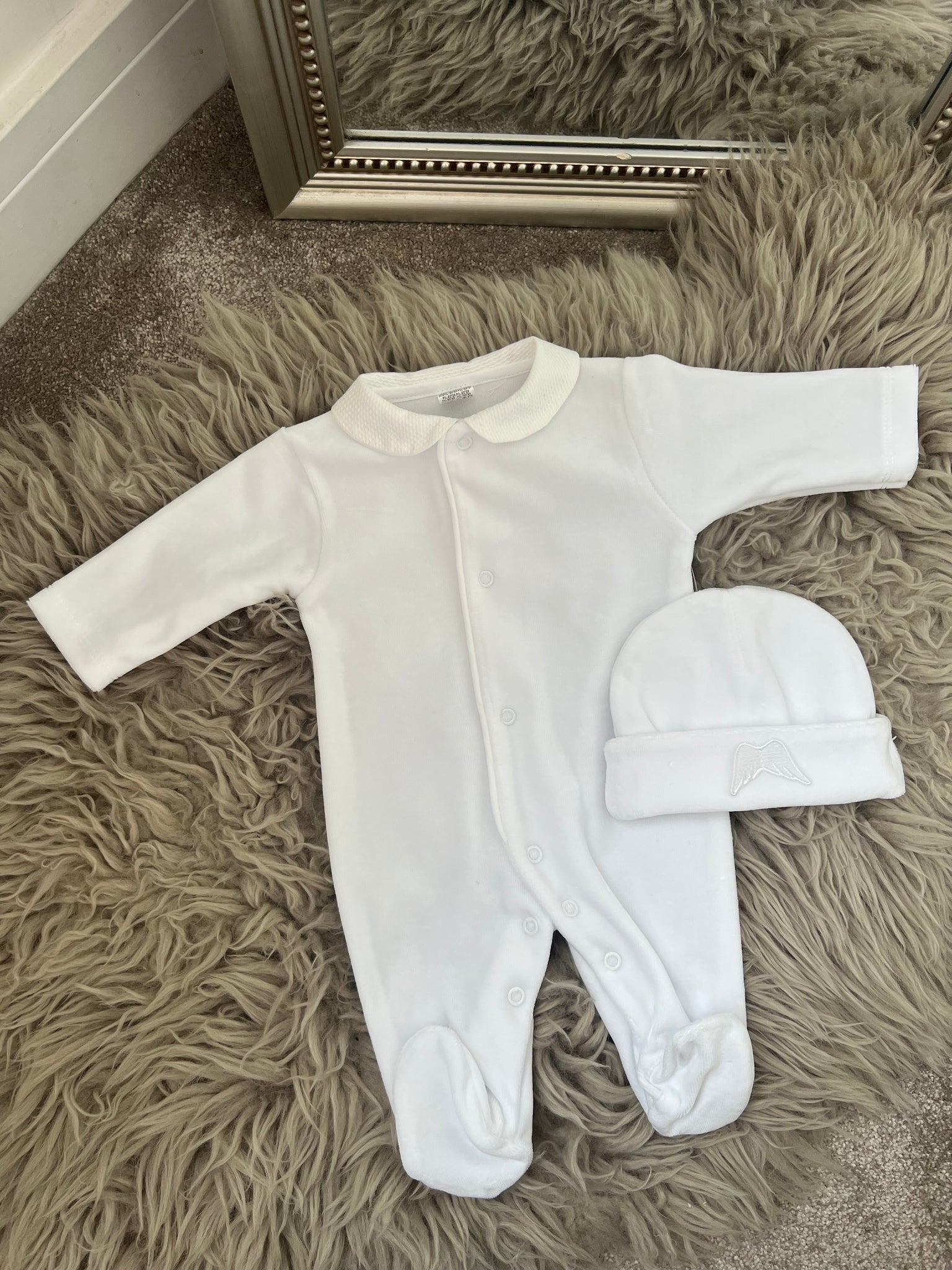 White Angel wing sleepsuit