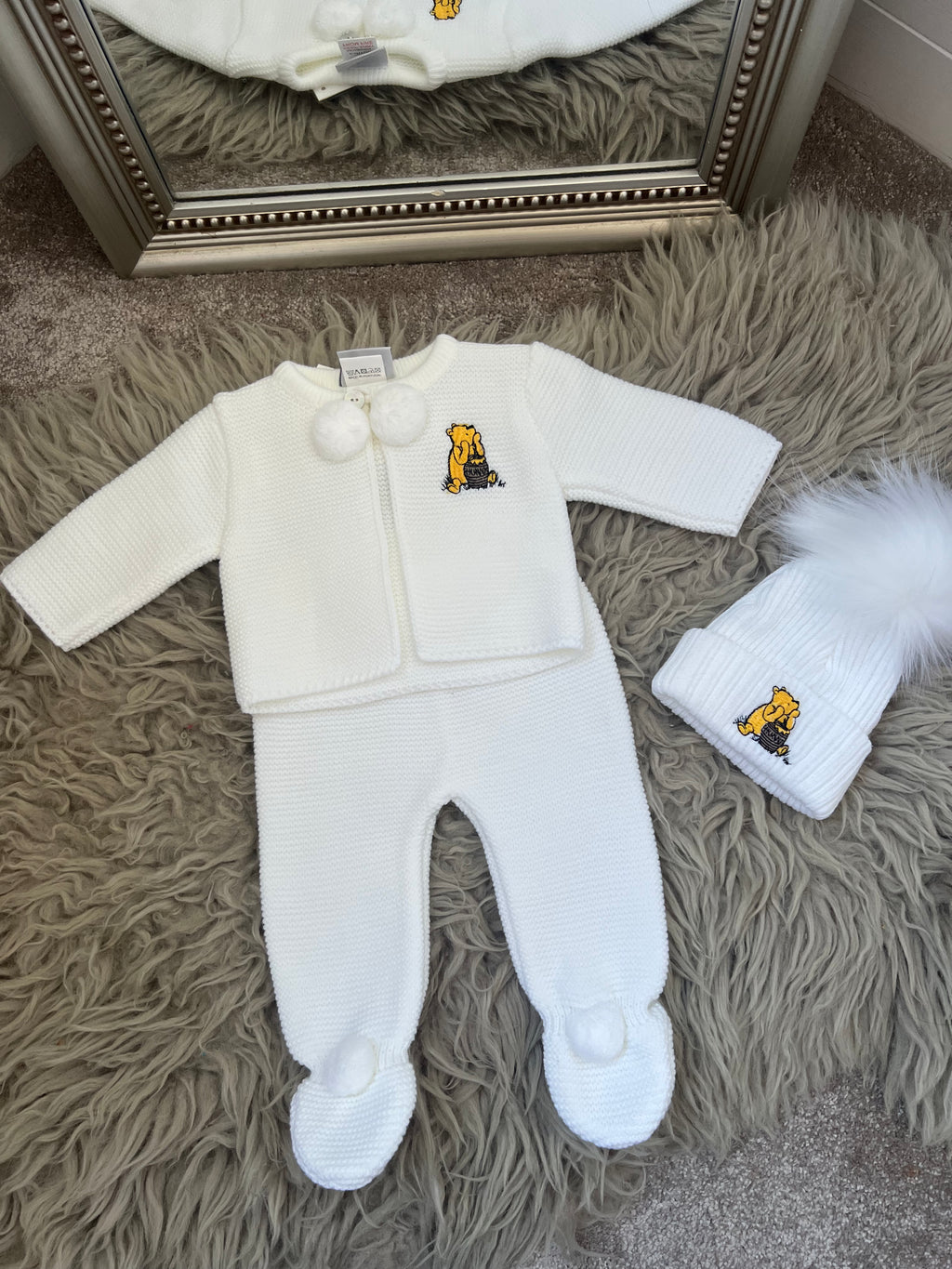 Winnie the Pooh white Pom tracksuit