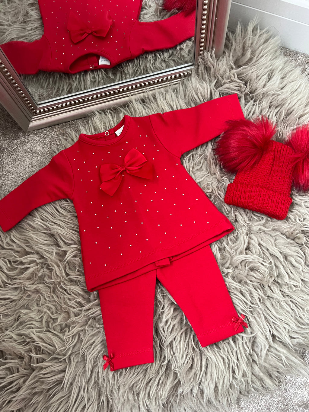 Red bow tracksuit