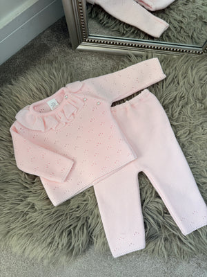 Pale pink pearl tracksuit