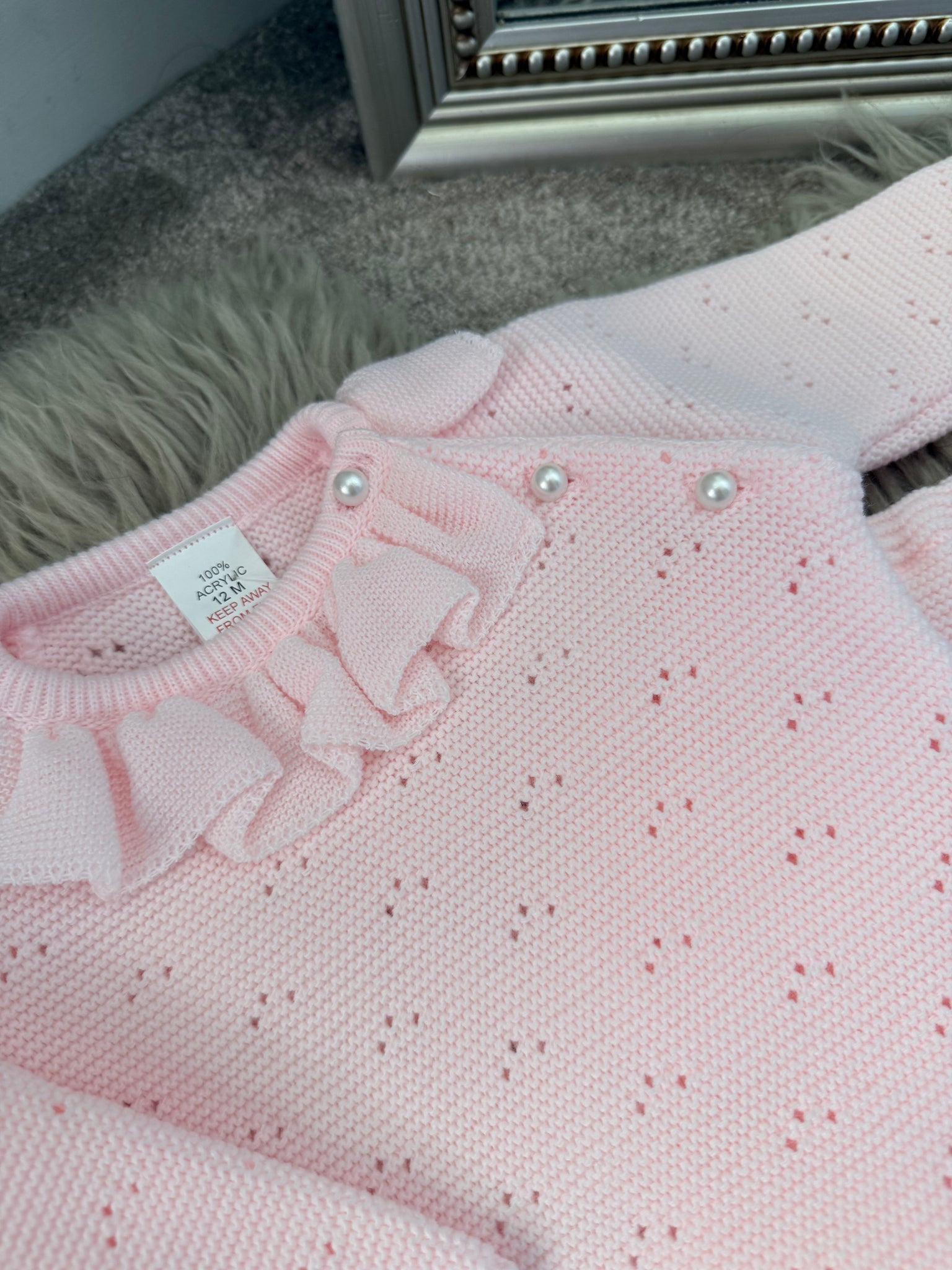 Pale pink pearl tracksuit