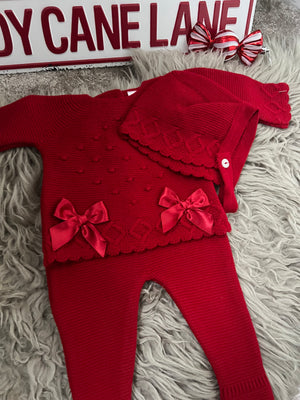 Red bow set