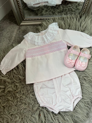 Pink smock set