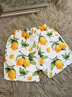 Boys lemon swim shorts