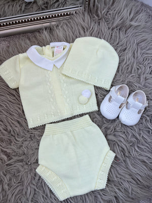 Lemon 3 piece Pom set