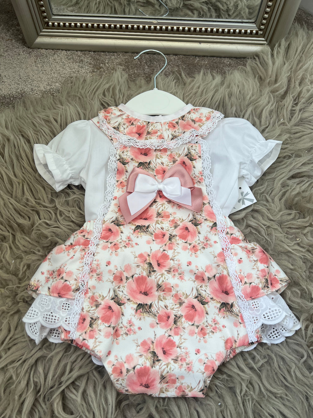 Peach floral set