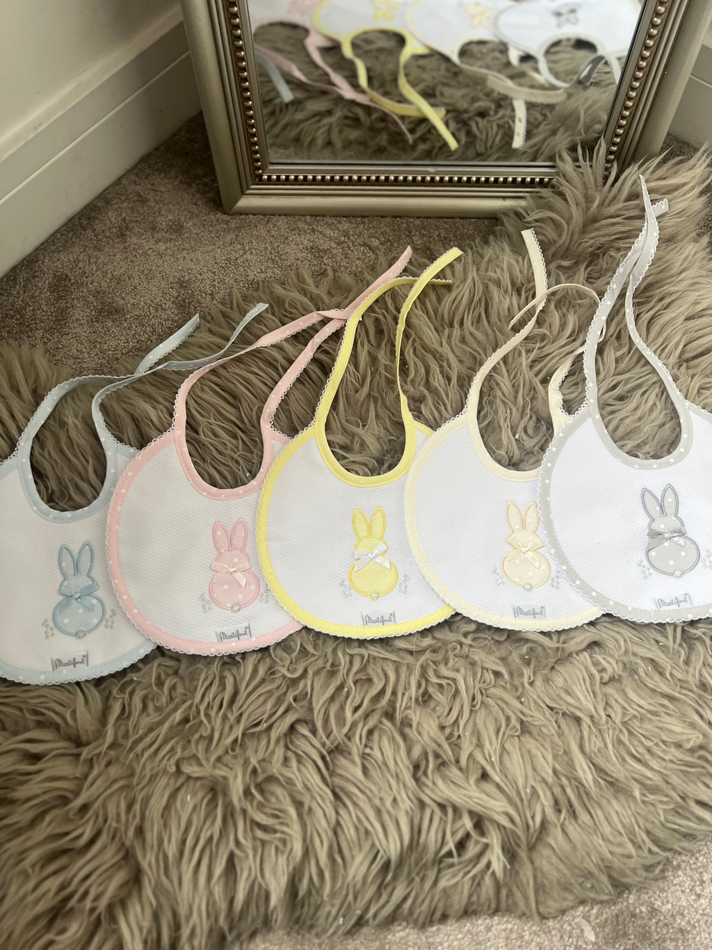 Baby bunny bibs