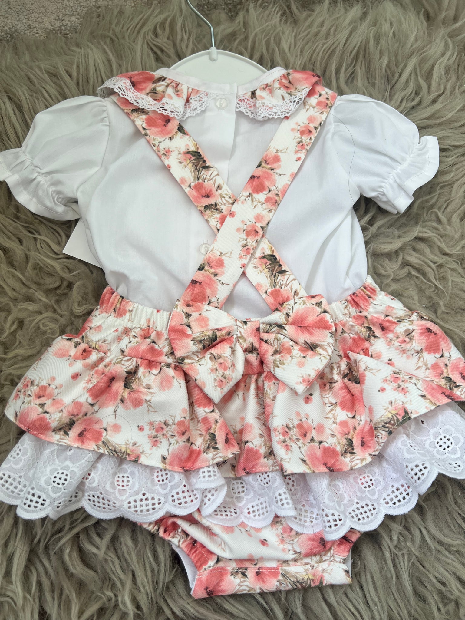 Peach floral set