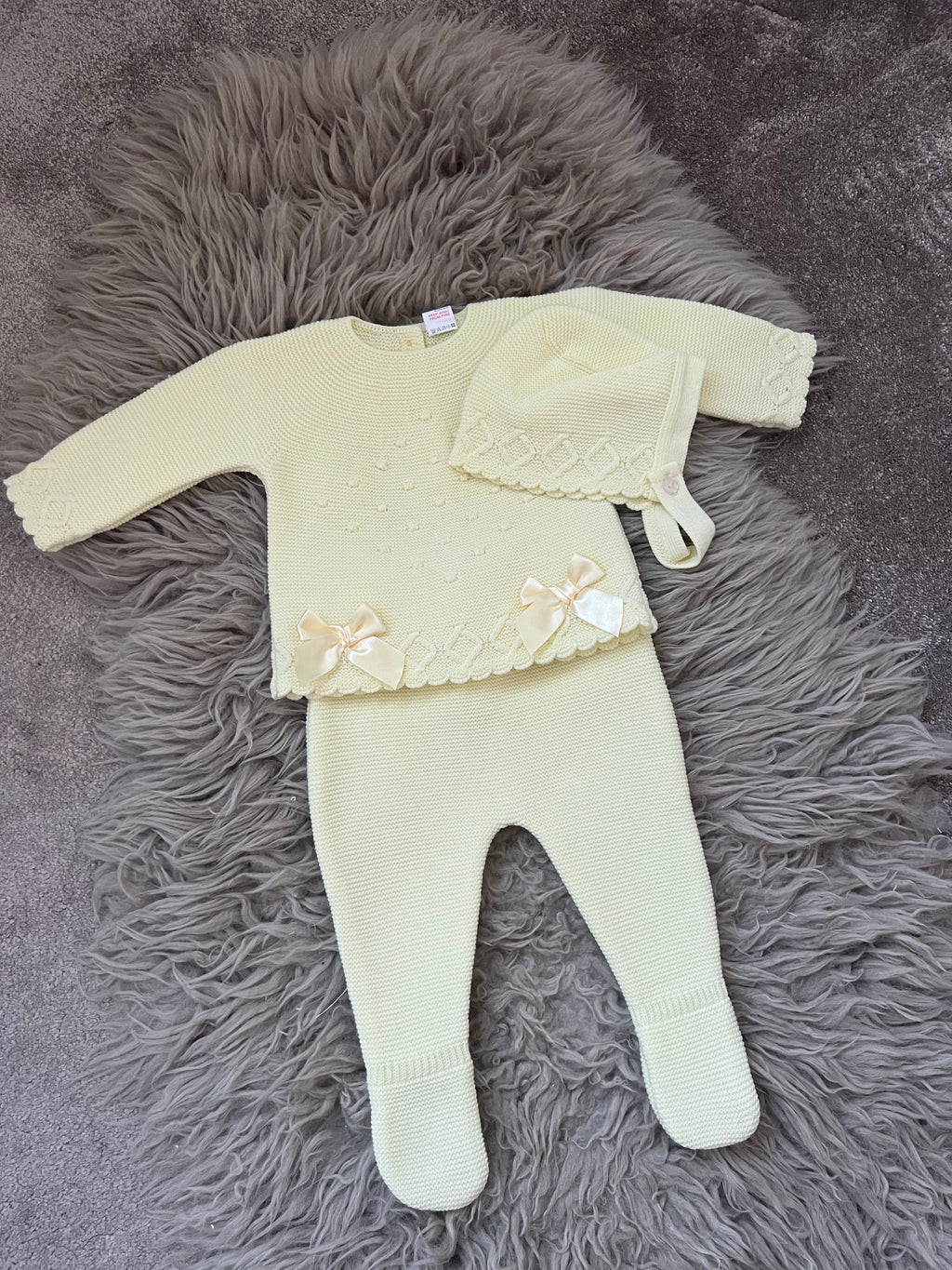 Lemon 3 piece bow set