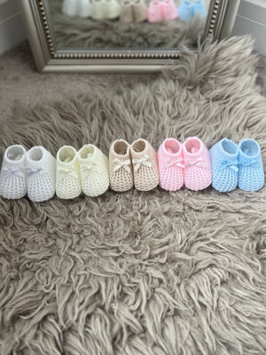 Knitted booties