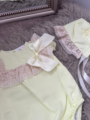 Luxury lemon romper