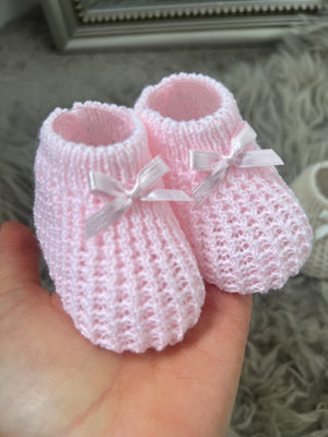 Knitted booties