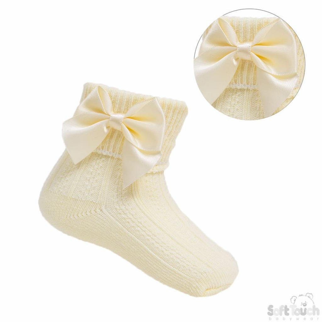 Lemon ankle bow socks