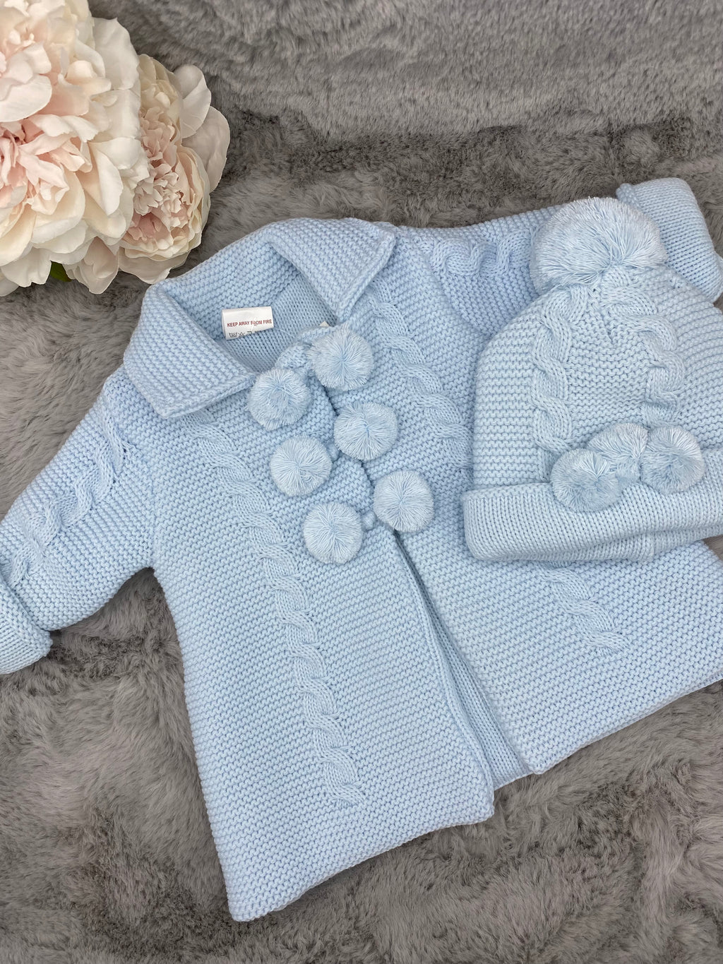 Blue Pom Pom jacket