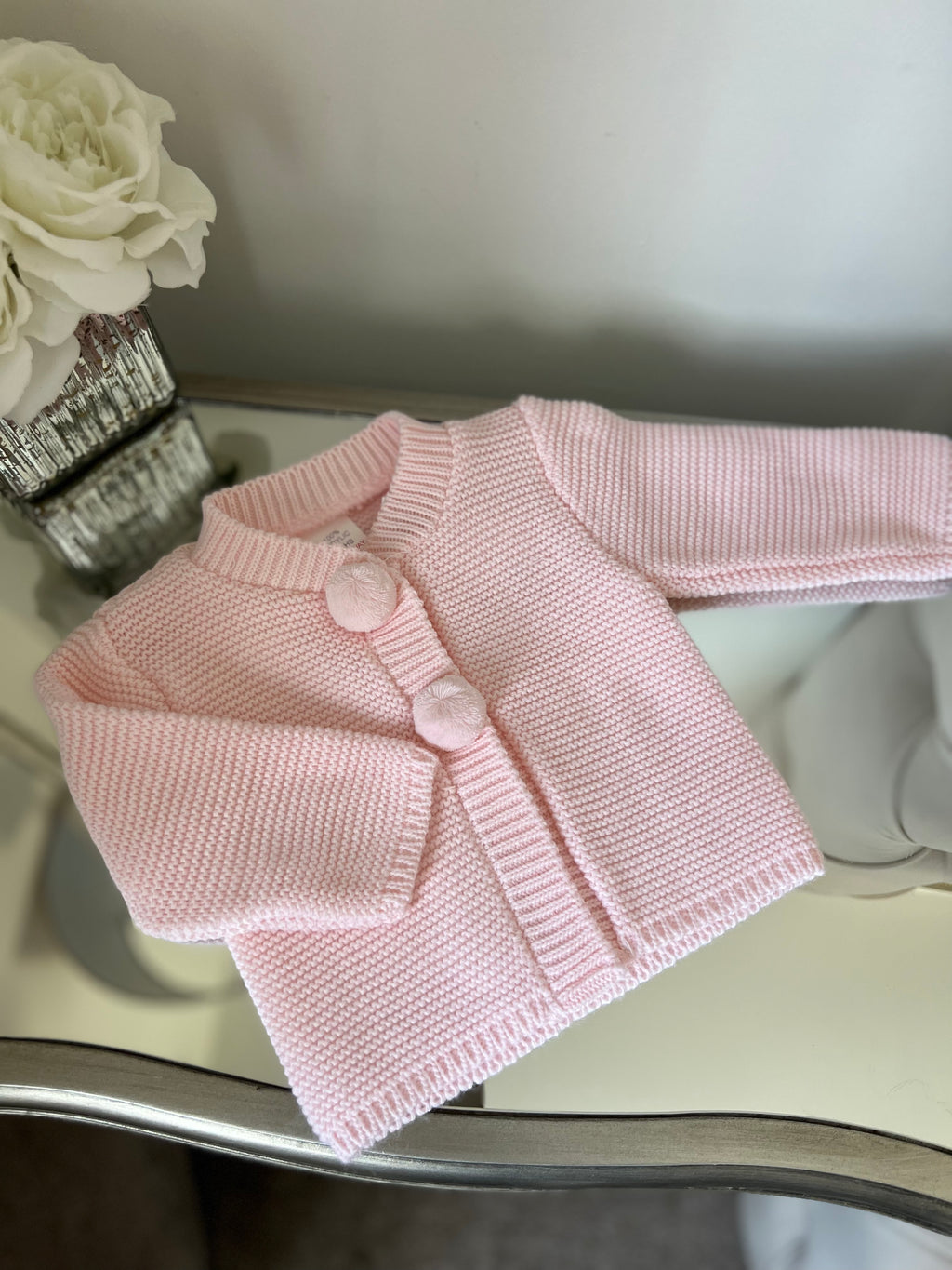 Pink Pom Pom cardigan