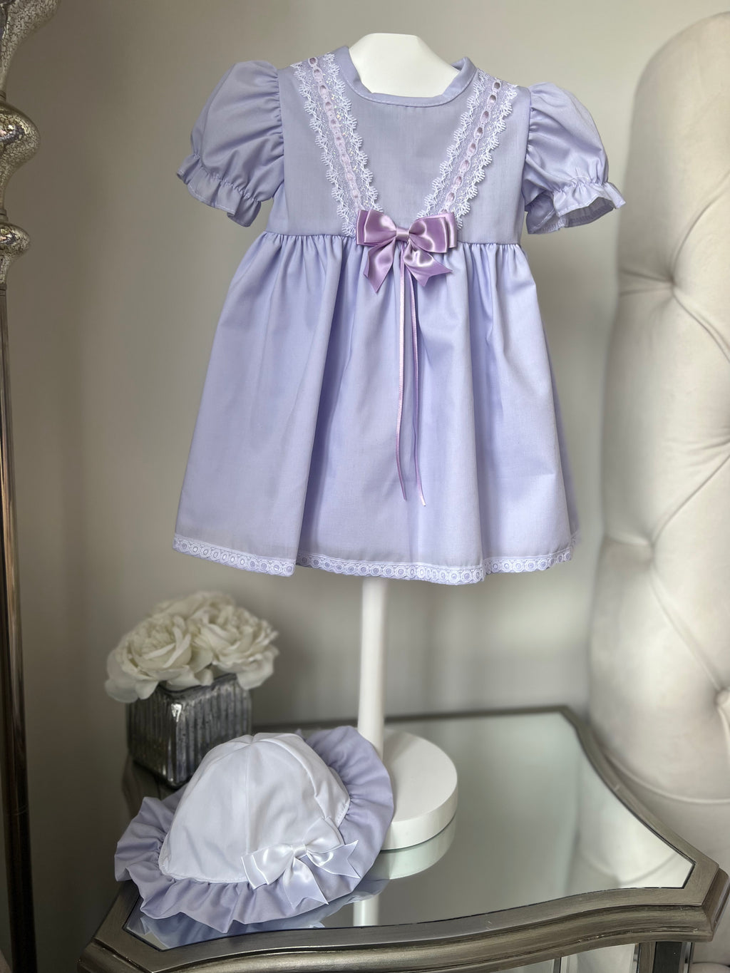 Lilac bow dress