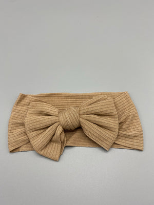 Mocha ribbed headband