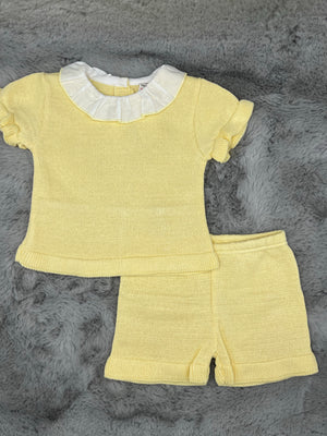 Lemon frilly 2 piece