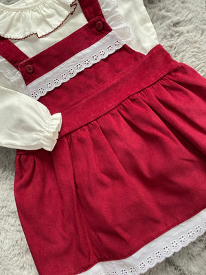 Burgundy dress