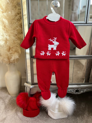 Reindeer knitted set