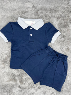 Navy polo set