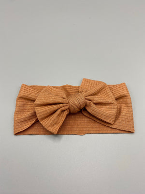 Rust ribbed headband